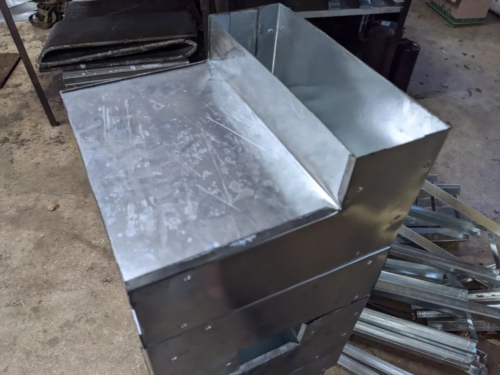 Rectangular Fitting - Vertical 90 Degree Elbow